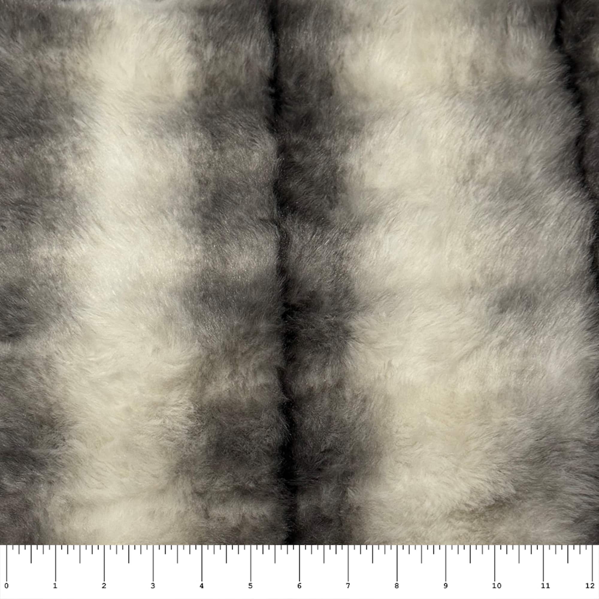 Feldman Gray Faux Chinchilla Fur